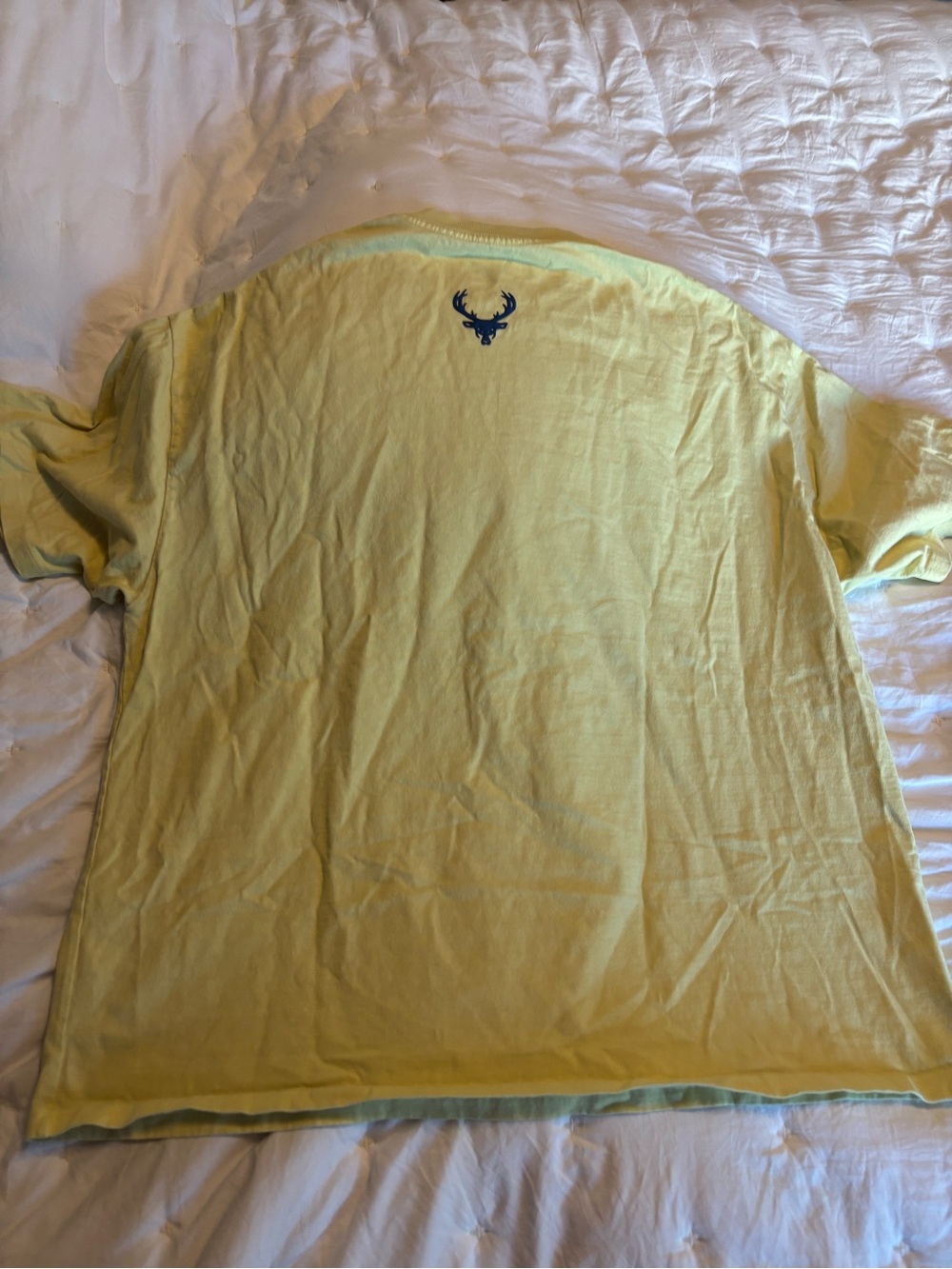 Women's Short Sleeve Graphic Tee in Yellow - Picture 3 of 4